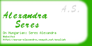 alexandra seres business card